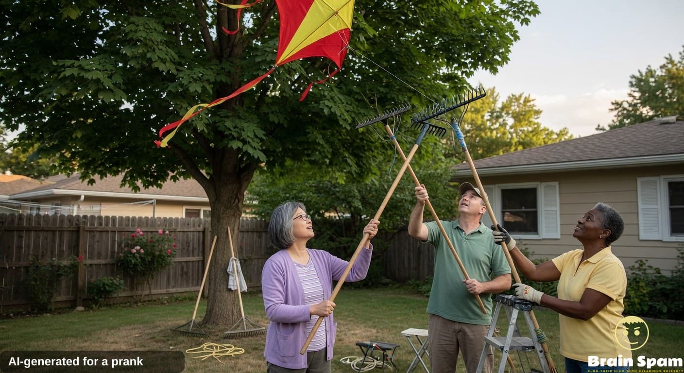BREAKING: CARLA SU PULLS OFF UNPRECEDENTED KITE RESCUE WITH THREE RAKES AND ONE NEIGHBOR IN WHAT SOURCES CALL A SMALL TOWN MIRACLE